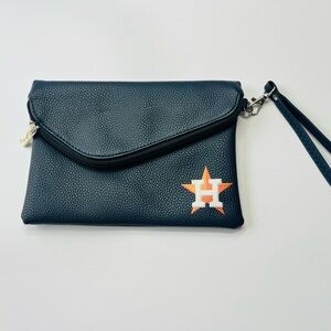 Navy Blue Wristlet with Logo